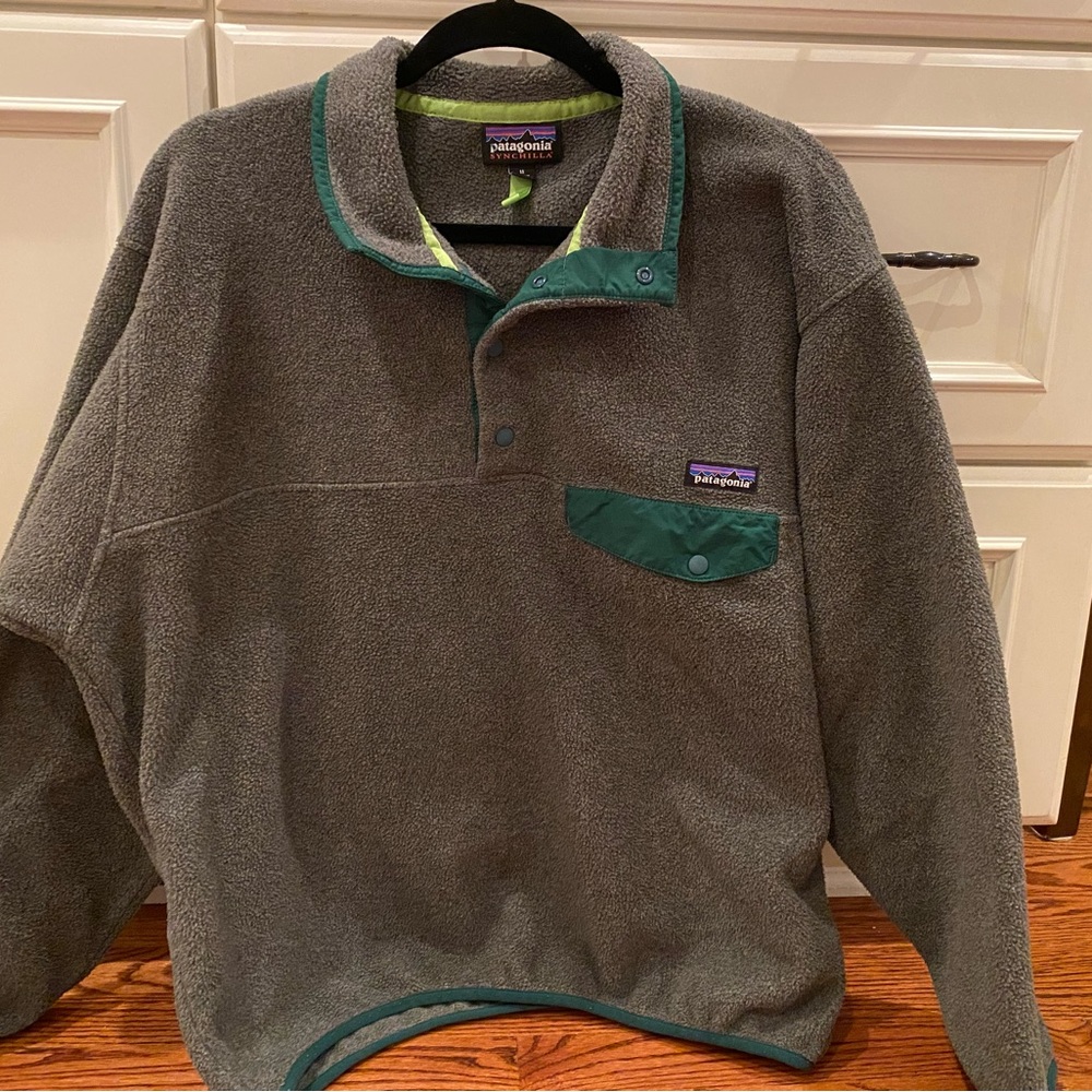Patagonia Synchilla Snap-T Grey Medium Pullover. Fall 2015
